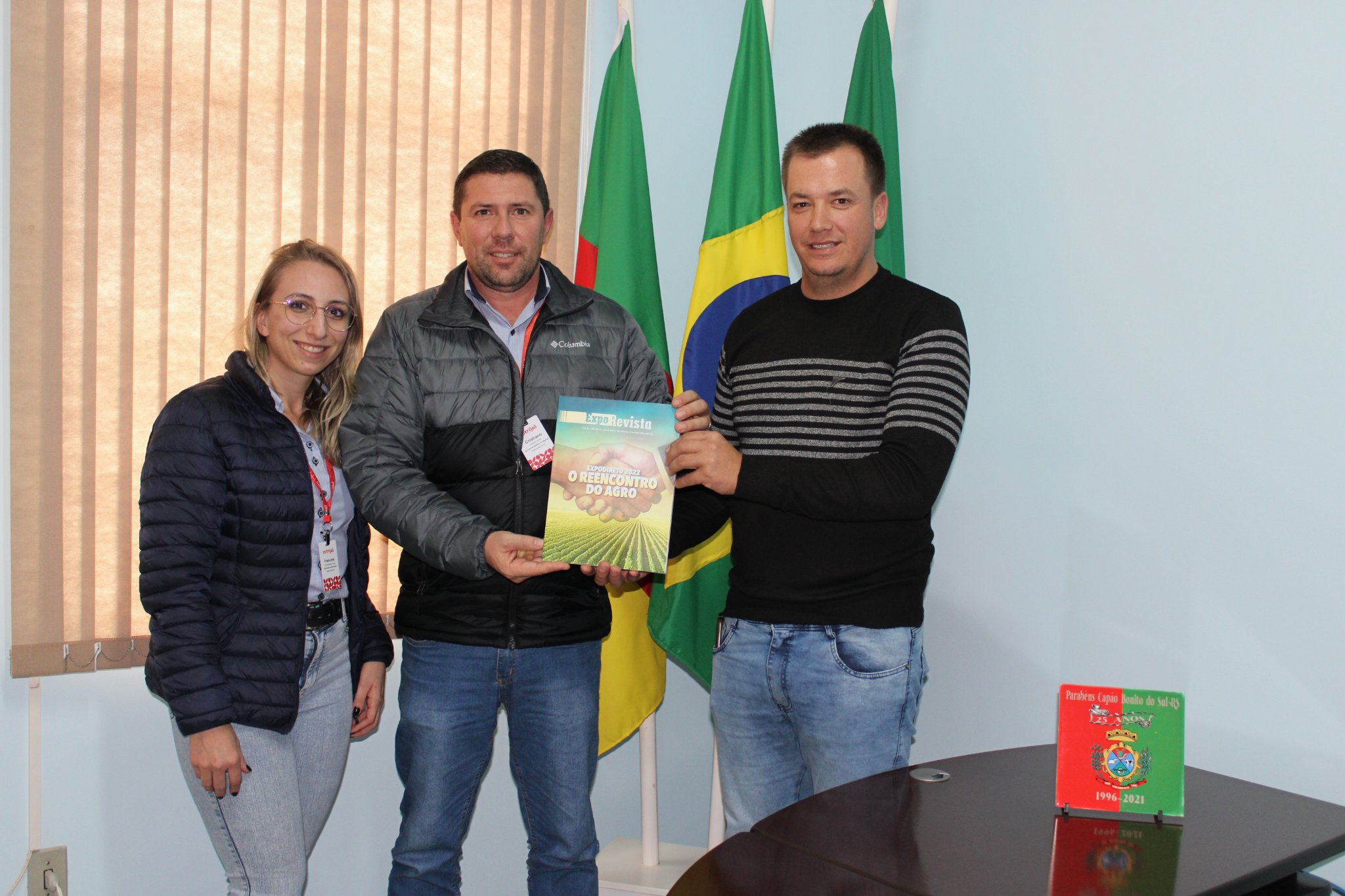 Gerente da Unidade Cotrijal Capão Bonito do Sul, visita a Câmara Municipal