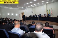 Vereadores participam de Palestra sobre Reforma Política no Plenário da Câmara Municipal de Vereadores de Caseiros.